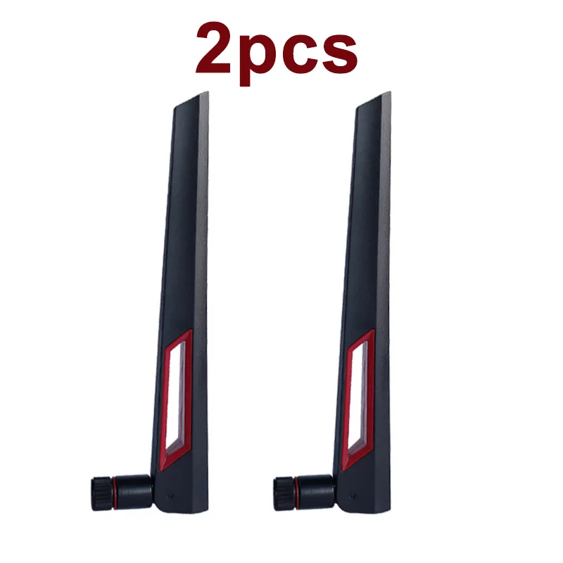 TelDaykemei TelDaykemei 2x 10dBi RP-SMA Dual Band 2.4/5GHz Foldable Network Antennas — product photo