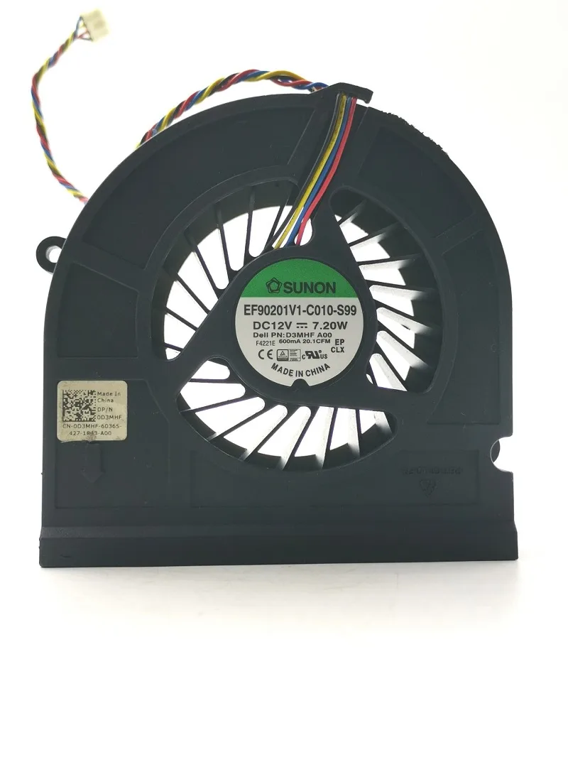 SXDOOL SXDOOL CPU fan EF90201V1-C010-S99 D3MHF DC12V 7.2W 4-wire 4-pin — product photo