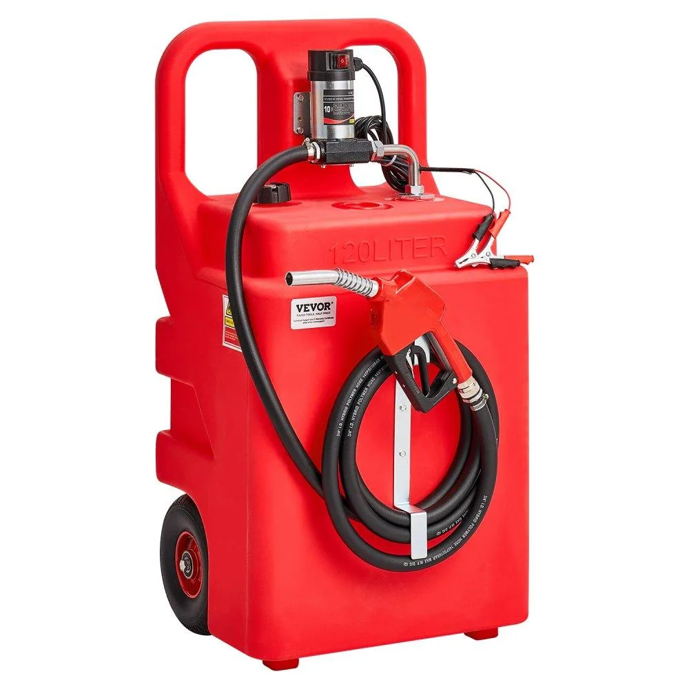 VEVOR VEVOR 32 Gallon Diesel Transfer Tank 12V 10GPM Pump 13ft Hose — product photo