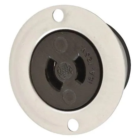 Hubbell Incorporated Hubbell Incorporated HBL7468 2 Pole 2 Wire Locking Receptacle 15A 125V AC — product photo