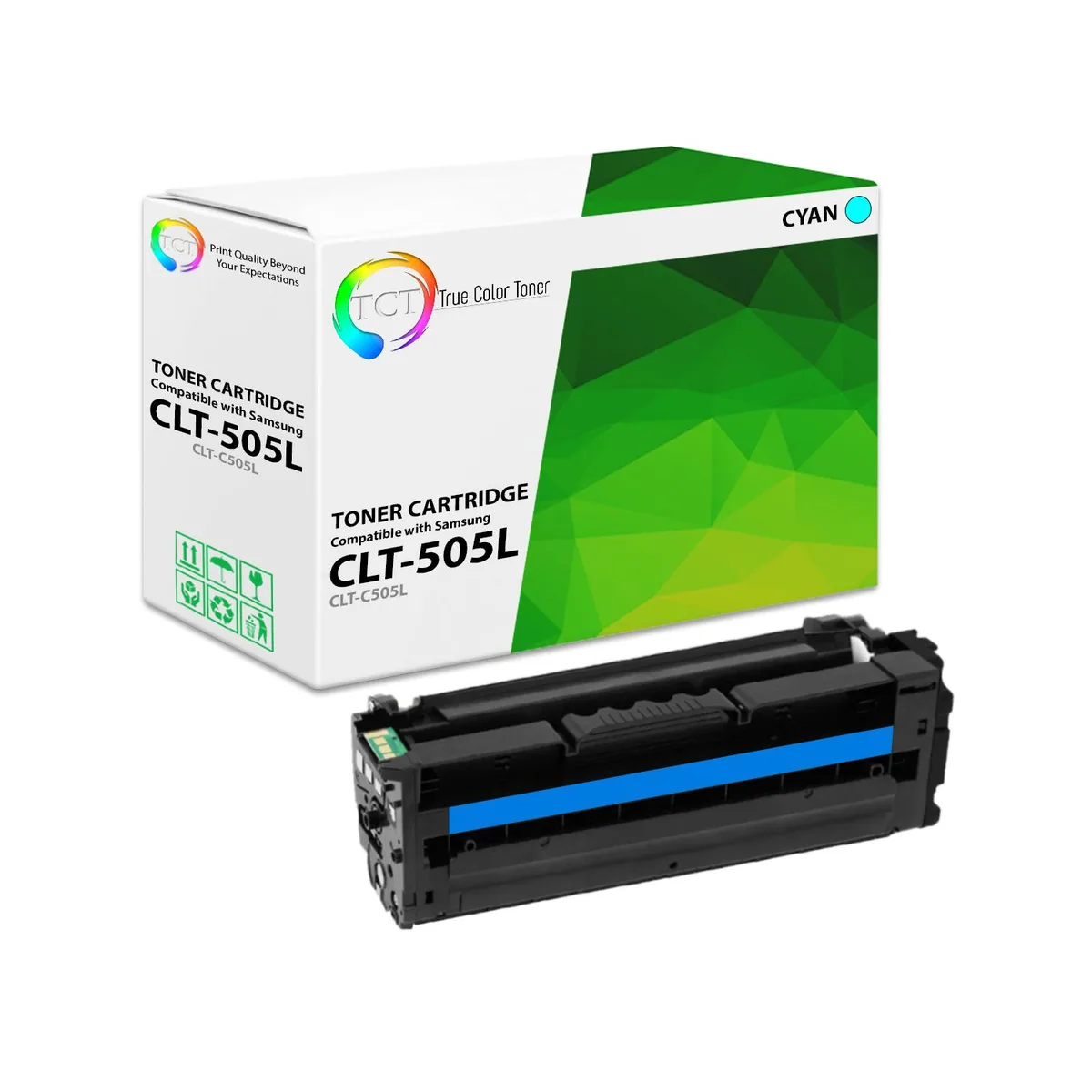 True Color Toner True Color Toner CLT-C505L Cyan High Yield Toner Cartridge 3500 Pages — product photo