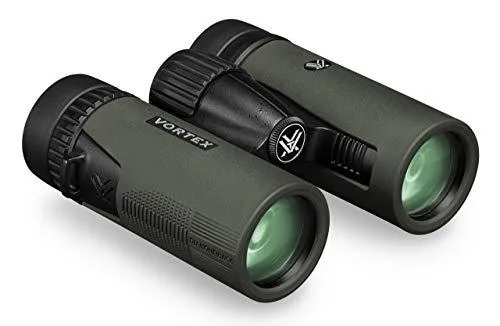 Green roof-prism binocular with rubber armour, 10x32, model DB-213