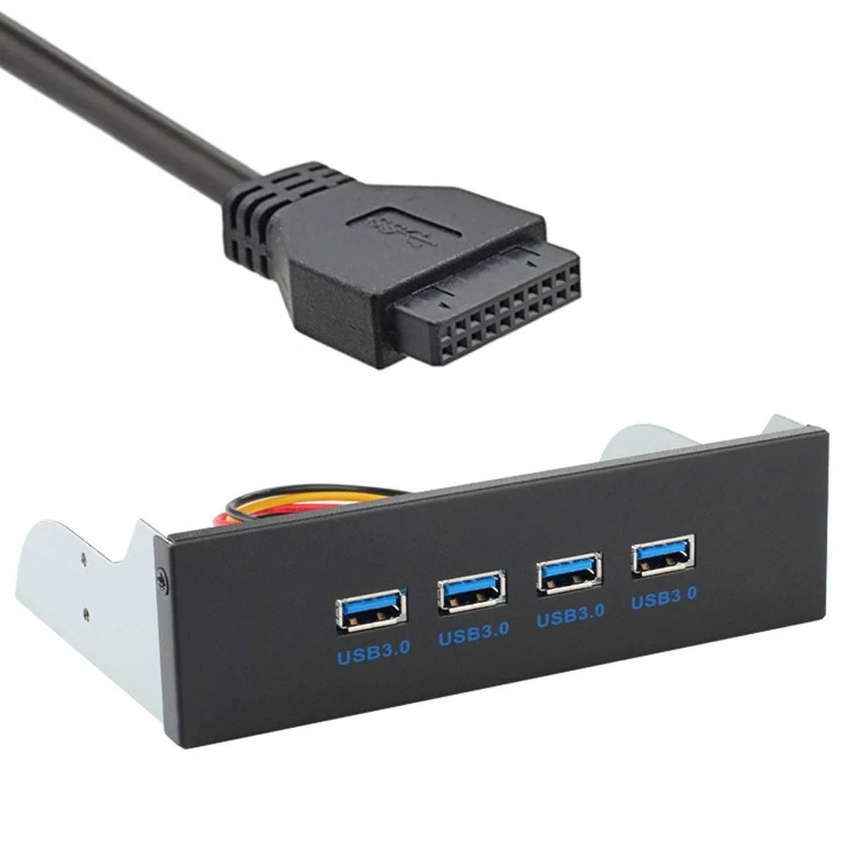 Vszerda Vszerda U3-110 4-port USB 3.0 hub 5.25" bay SATA power — product photo