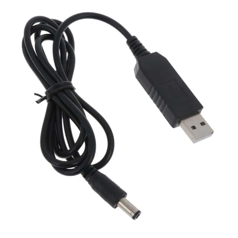 Ruth's sister Ruth's sister USB 5V to 12V Boost Cable 5.5x2.1mm 100cm Black — product photo