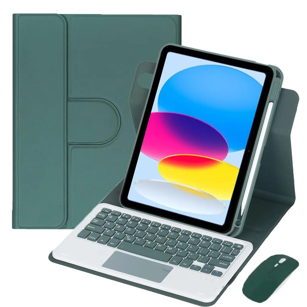 Timoom Timoom 360° Rotating Keyboard Case 10.9" iPad 10th Gen 2022 Green — product photo