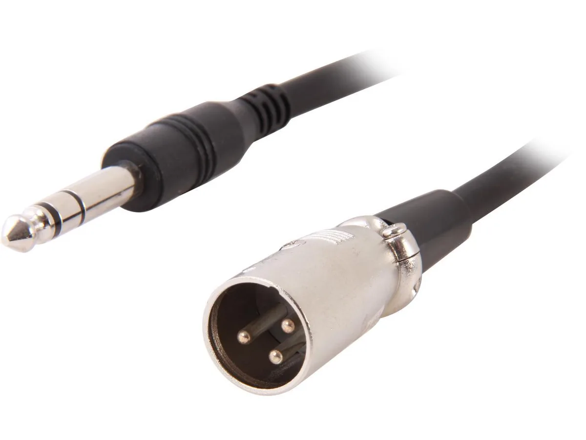 sakose sakose MICPH-6 6 ft instrument cable 1/4" stereo to 3-pin XLR male 16AWG 97.5% shielded — product photo