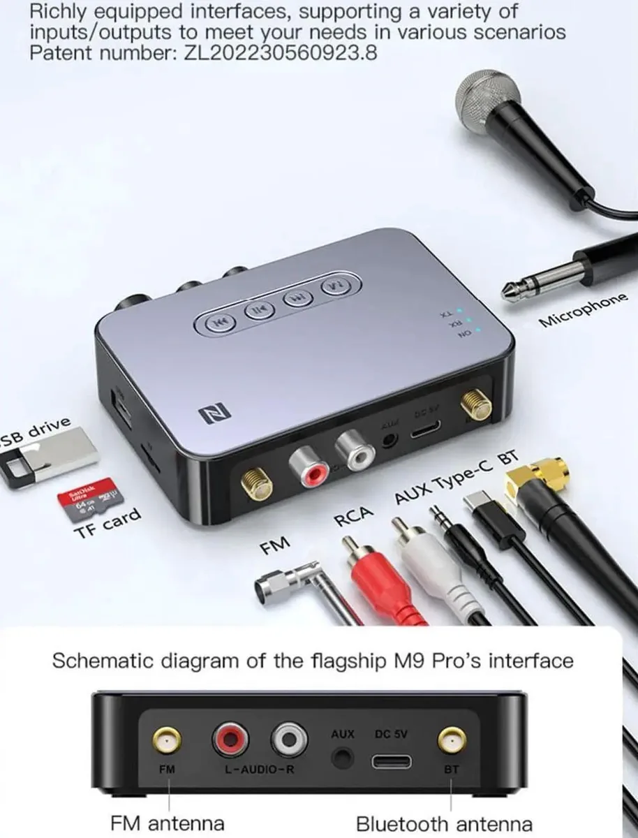 Vszerda Vszerda 4-in-1 Bluetooth 5.1 Transmitter Receiver Wireless Adapter — product photo