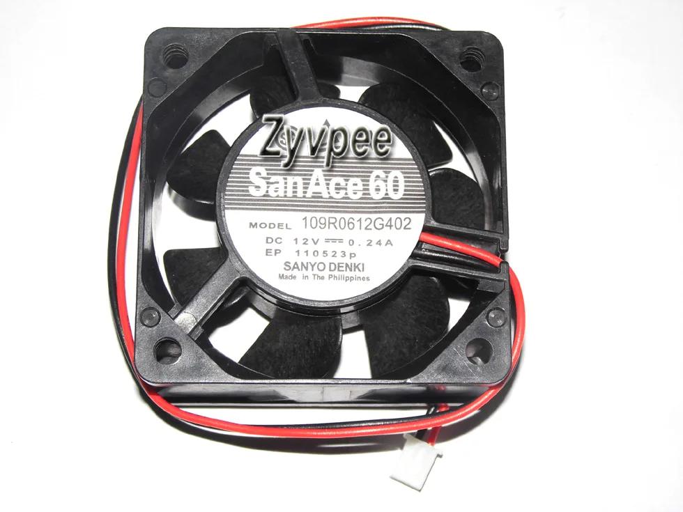 Zyvpee Zyvpee 109R0612G402 60mm 12V .24A 2-pin case fan — product photo