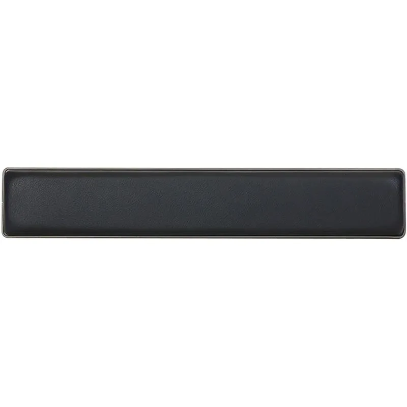 AZIO AZIO Retro Palm Rest Gunmetal Black Leather Aluminium — product photo