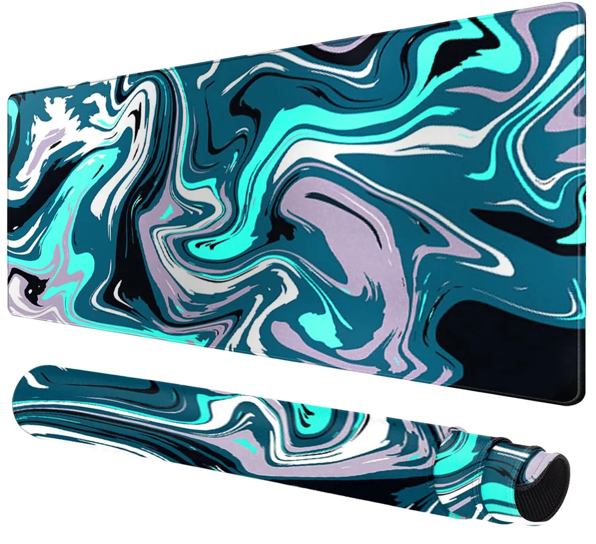 KEHIPI KEHIPI Large Mouse Pad Abstract Green 31.5x15.8 inch — product photo