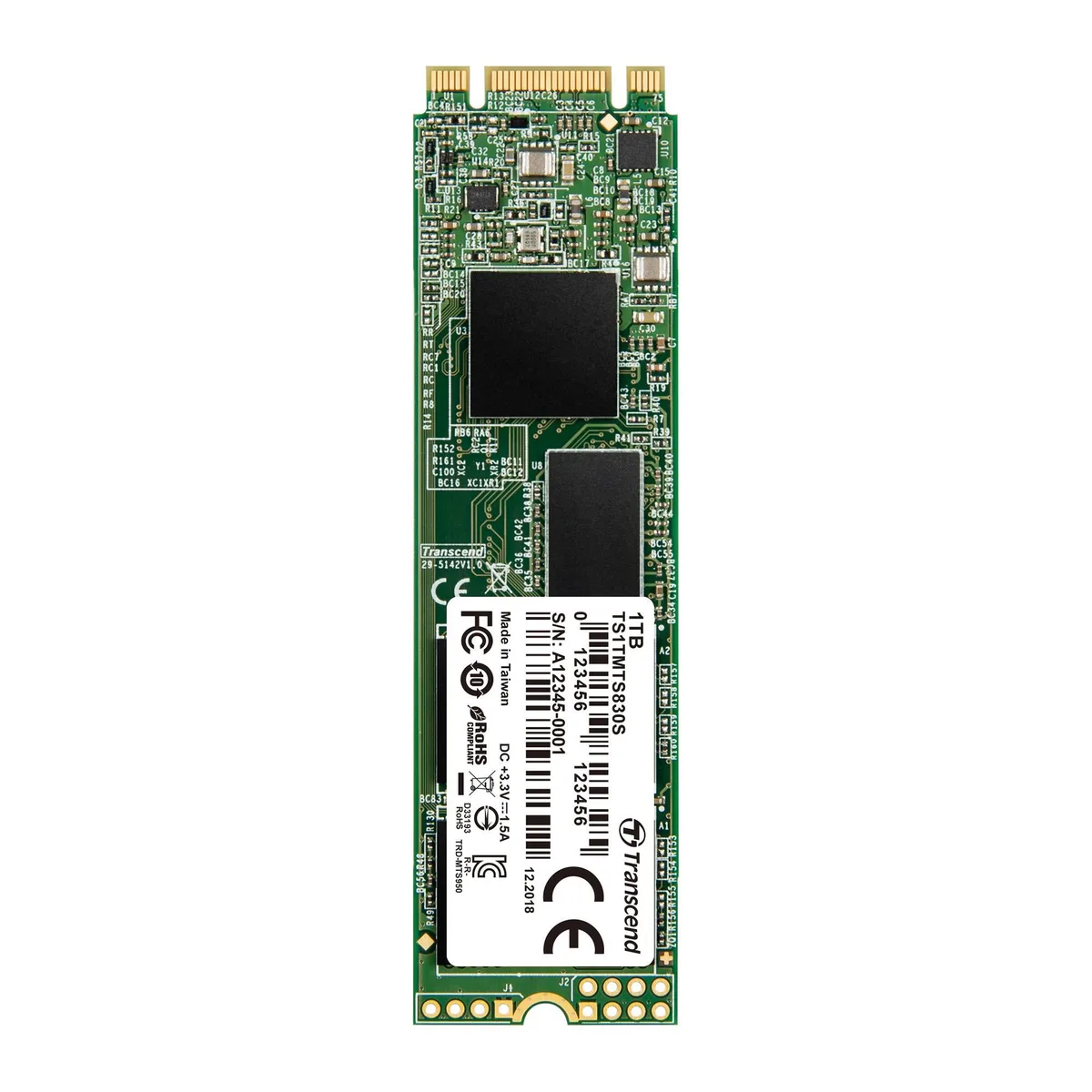 Transcend Transcend 830S 1TB M.2 2280 SATA internal SSD — product photo