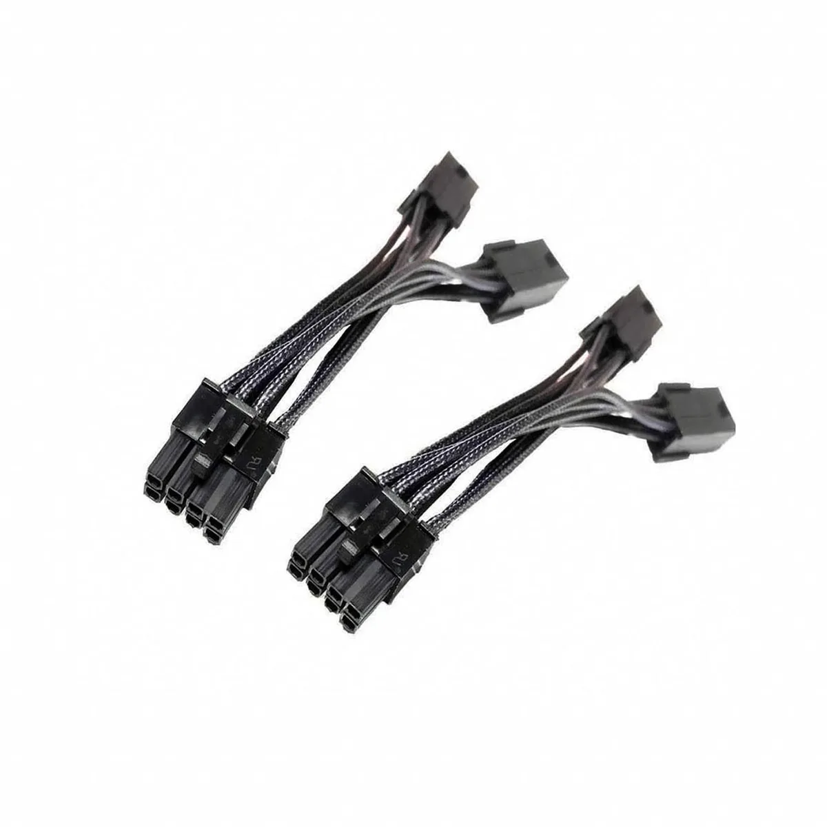 DIXSG DIXSG Dual 6 Pin Female to Single 8 Pin Male PCIe Graphics Power Cable 20cm 2 Pcs — product photo