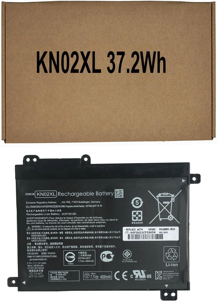 NShi NShi KN02XL 37.2Wh 4835mAh 7.7V laptop battery — product photo