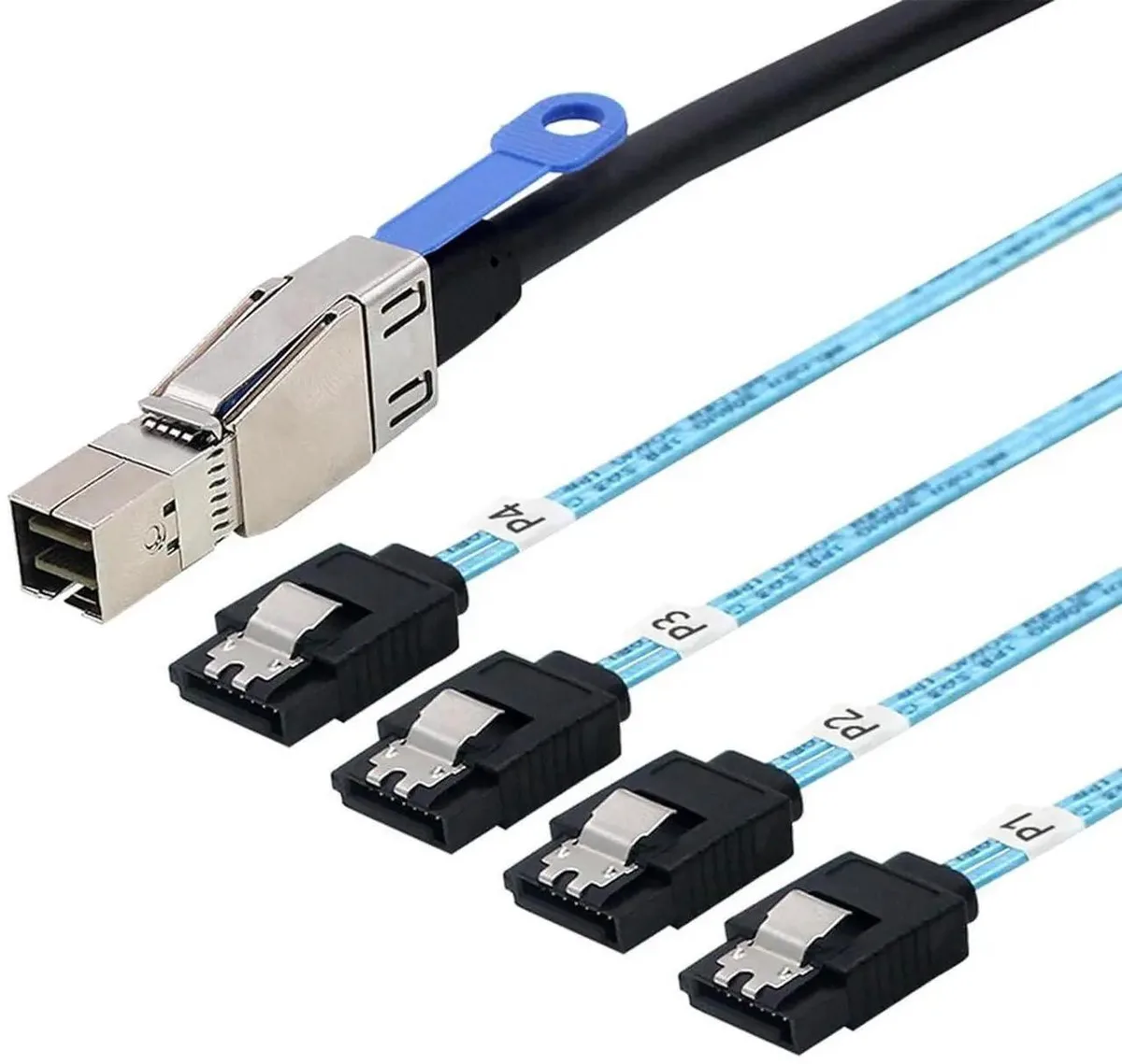 SMUGDESK SMUGDESK SFF8644 to 4Port SATA 7Pin Cable 1M (3.2FT) — product photo