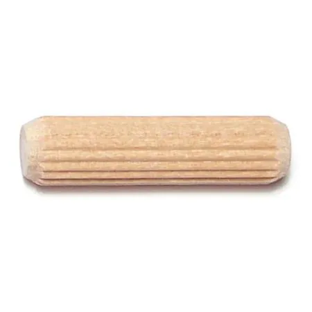 MIDWEST FASTENER CORP MIDWEST FASTENER CORP 08899 Birch Wood Fluted Dowel Pins 100PK hardware — product photo
