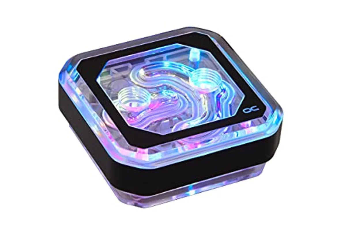 Alphacool Alphacool Eisblock XPX Aurora 12946 Plexi Black Digital RGB CPU Water Block — product photo