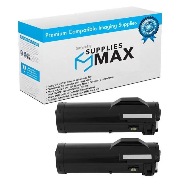SuppliesMax SuppliesMax Remanufactured Toner Cartridge 2/PK Black 25900 Pages for Xerox 106R03942_2PK — product photo