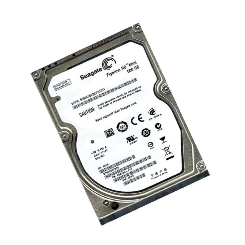 Seagate Seagate ST9500323CS 500GB 5400 RPM 8MB Cache SATA 3.0Gb/s 2.5" laptop hard drive — product photo