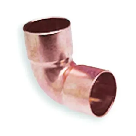 Copper 90-degree close rough elbow, 1-1/2 inch tube size, wrot copper finish
