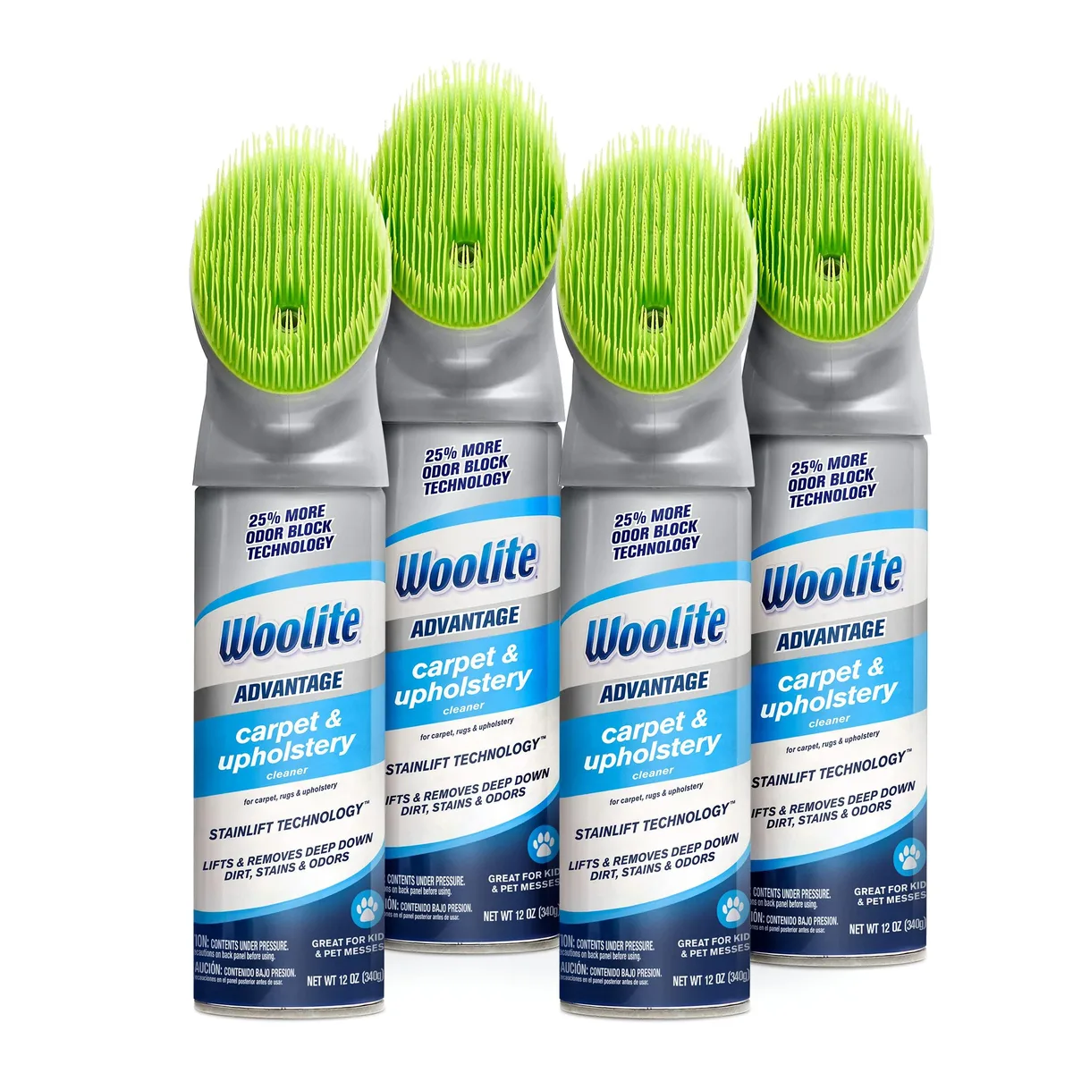  Woolite Advantage Carpet &amp; Upholstery Cleaner 4 Pack 3325 12 fl oz — product photo