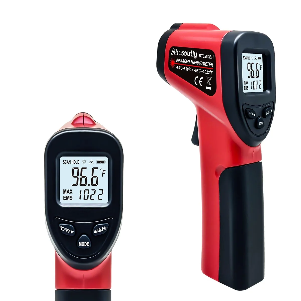  Infrared Thermometer -58~1022°F 12:1 9-Point Laser — product photo