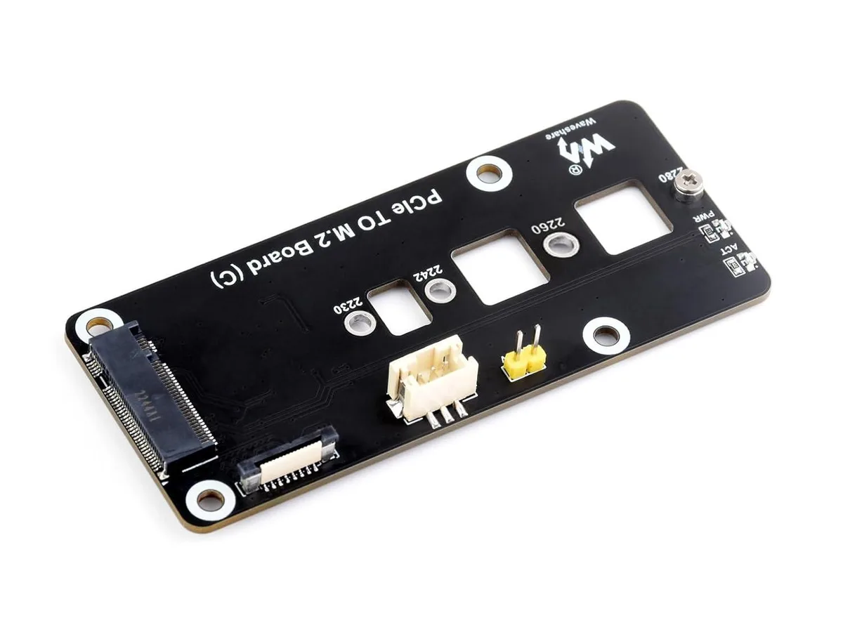 LORDWORLD LORDWORLD PCIe to M.2 Adapter Board (C) for Raspberry Pi 5 2230 2242 2260 2280 — product photo