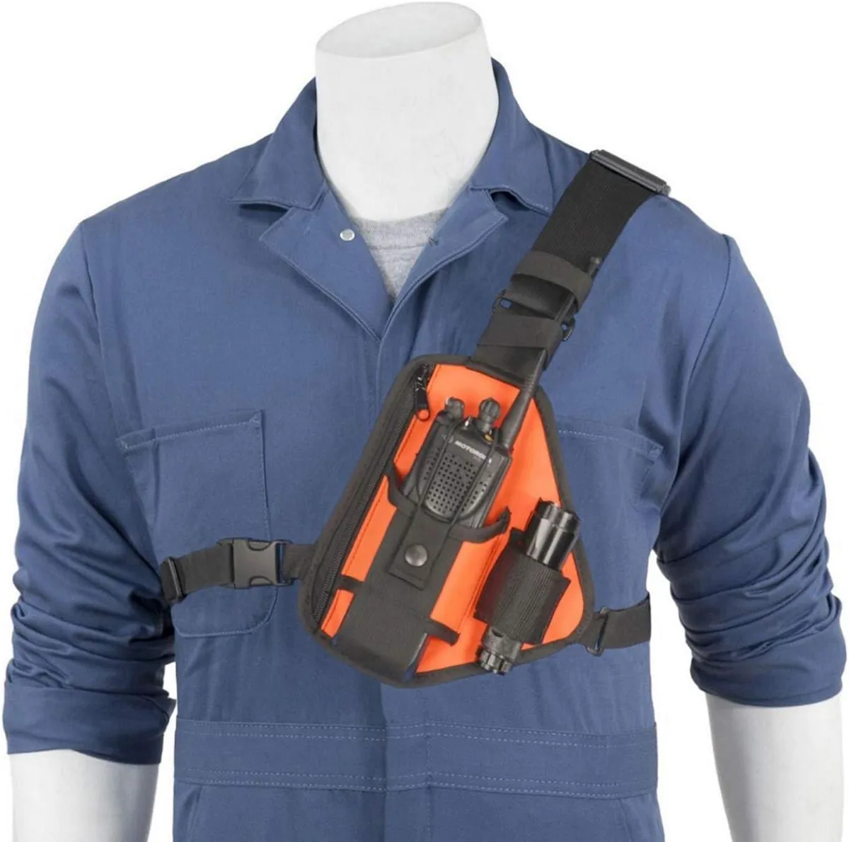usbroway usbroway RCH-101ORU Orange two-way radio holster — product photo