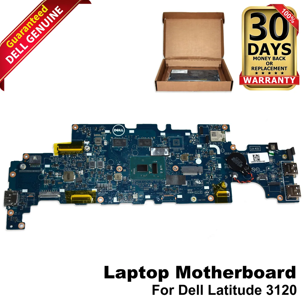 DELL DELL Latitude 3120 Motherboard Celeron N5100 4GB RAM M0JC3 laptop replacement part — product photo