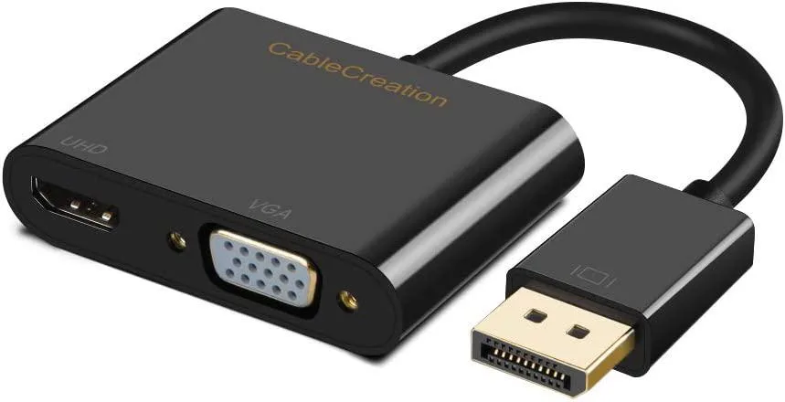 CableCreation CableCreation Active DisplayPort to HDMI VGA Adapter 4K@60Hz Black — product photo