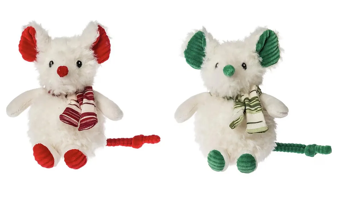 Mary Meyer Stuffed Toys Mary Meyer Stuffed Toys Merry Mice Red Green Ears Set of 2 6in — product photo