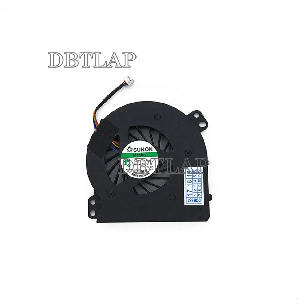 Small black laptop CPU cooling fan with wire connector