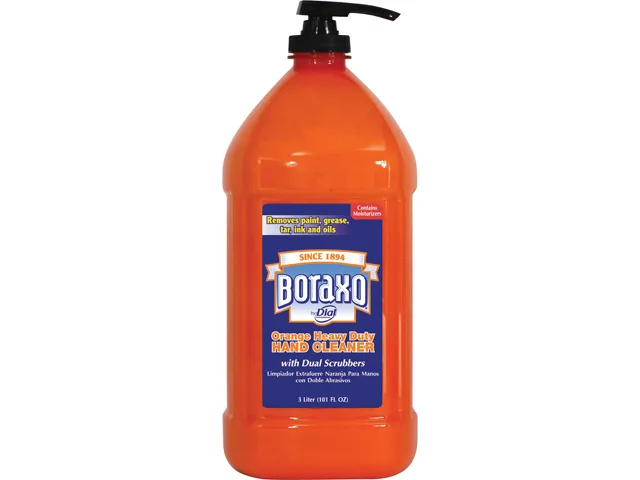 Dial Dial 2340006058 Boraxo Orange Heavy Duty Hand Cleaner 3 L Pump Bottle — product photo