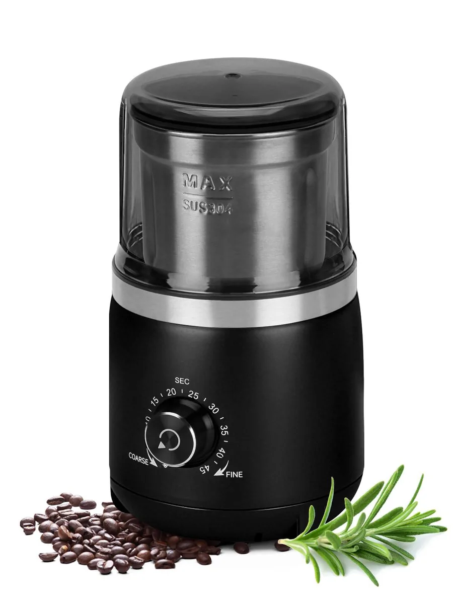 Breville Electric Coffee Grinder 200W 11 Cups Silver — product photo