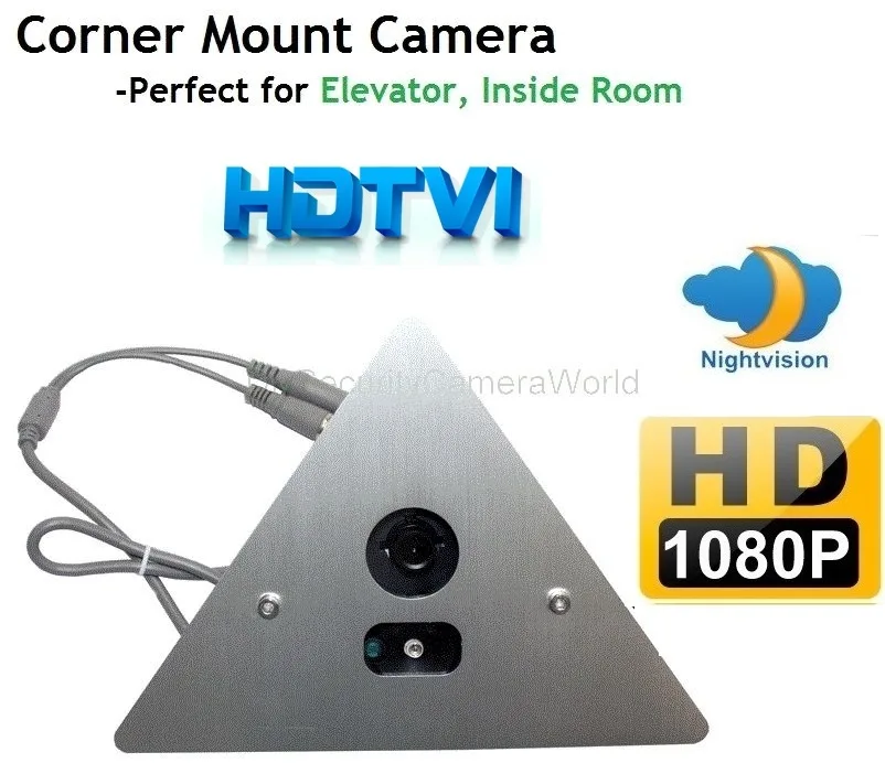 DiySecurityCameraWorld DiySecurityCameraWorld TVI-MC3121080 1080P HDTVI Corner Mount Analog Camera Silver — product photo