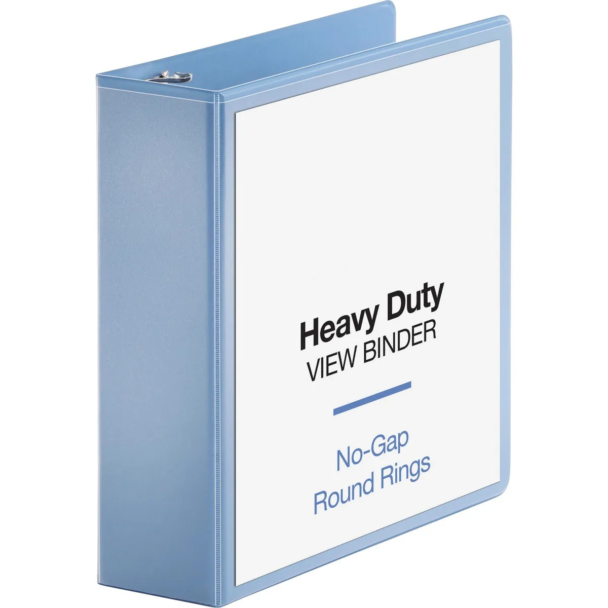 Business Source Business Source 19752 View Binder 3" Round Ring Letter Size Light Blue — product photo