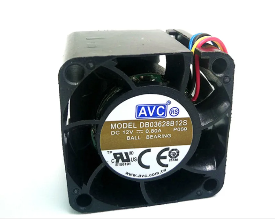 Zyvpee Zyvpee DB0362812S 36x28mm 12V .8A 4-pin PWM ball-bearing case fan — product photo