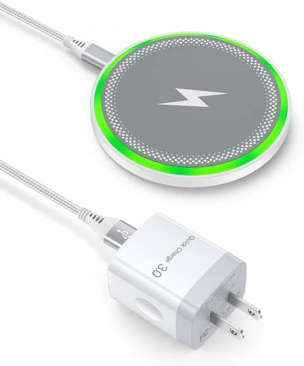 FLEANE FLEANE 15W Wireless Charger with QC 3.0 Block &amp; 3.3FT Cable — product photo
