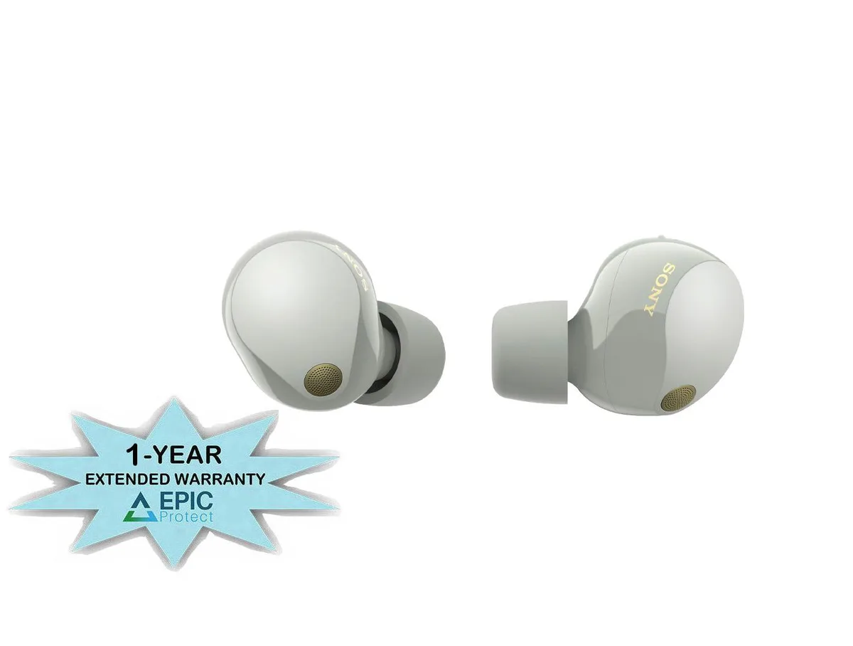 Sony Sony WF-1000XM5 Silver Wireless Earbuds with Epic Protect — product photo