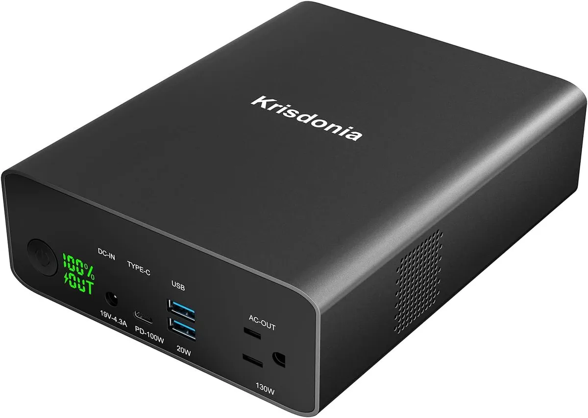 BFKK BFKK 80000mAh 296Wh power bank AC 130W USB-C 100W — product photo