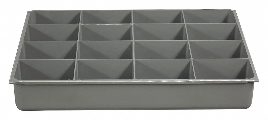 Durham Manufacturing Durham Manufacturing Compartment Drawer Insert Gray 16 Compartments 229-95-16-IND — product photo