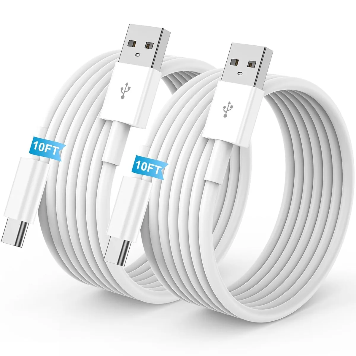 Kootion Kootion 2-Pack 10FT USB-A to USB-C Cable for iPhone 17 16 15 — product photo