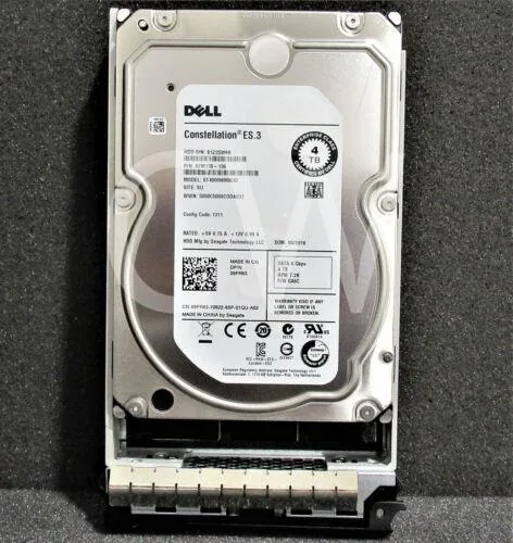 DELL DELL ST4000NM0033 4TB 7200 RPM 128MB 3.5" SATA internal hard drive — product photo