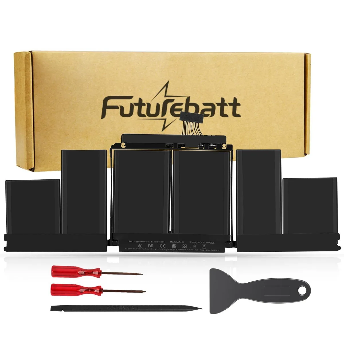V2 Technologies V2 Technologies A1398Early 15-inch Replacement Battery 95Wh 10.95V 2 in 1 accessory — product photo