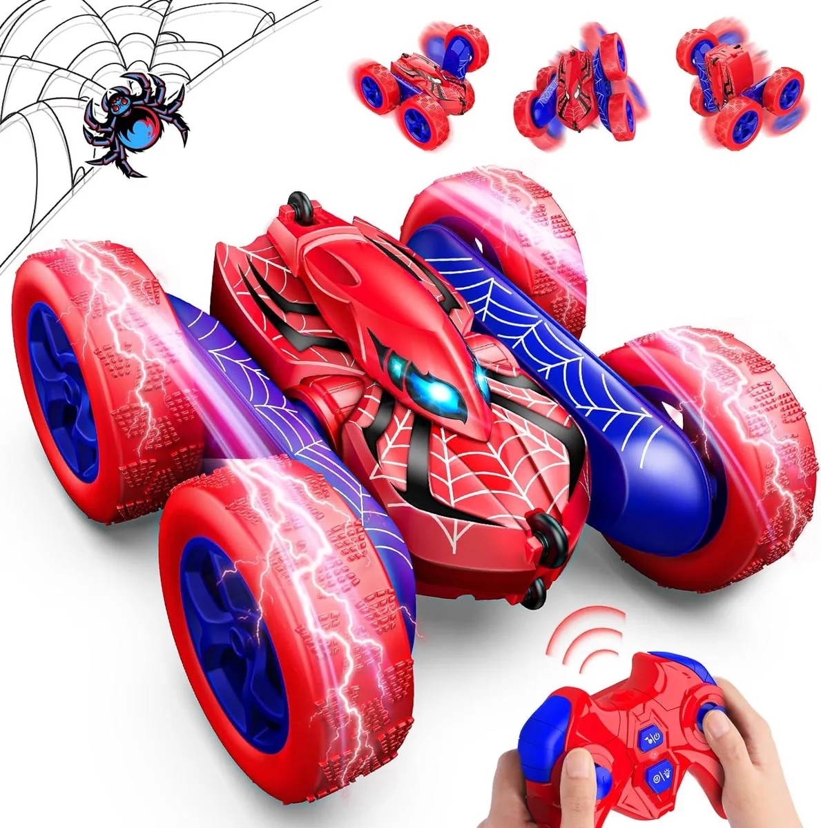 usbroway usbroway Spider RC Car 4WD 360° Flip 2.4GHz 15KM/H 900mAh 50min toy — product photo