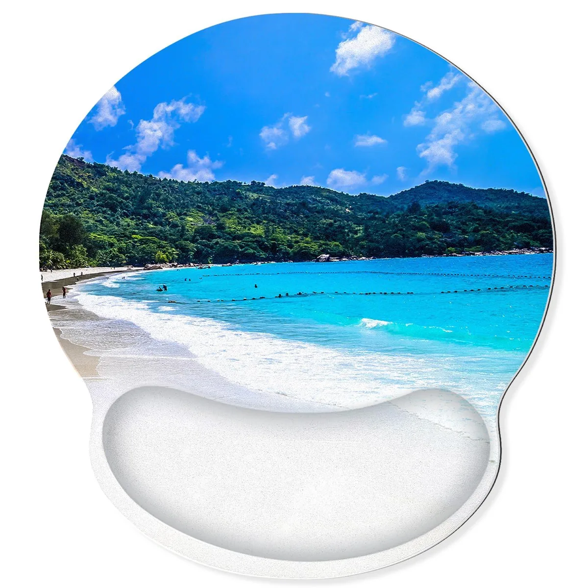  Zuozee Beach Gel Wrist Rest Mouse Pad 9x10 inches — product photo