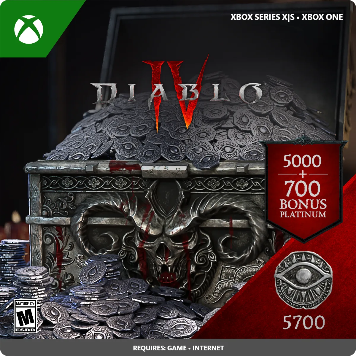 Blizzard Blizzard 7LM-00071 Diablo IV 5700 Platinum downloadable game — product photo