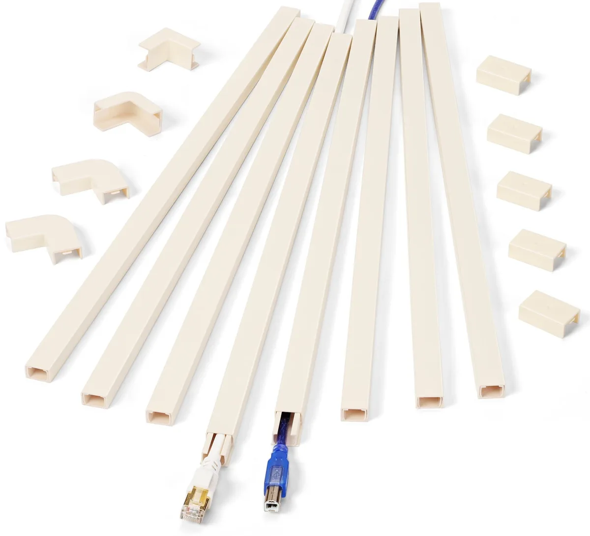  ZhiYo 136in Cord Cover Kit Beige 8x17in .6W .4H — product photo