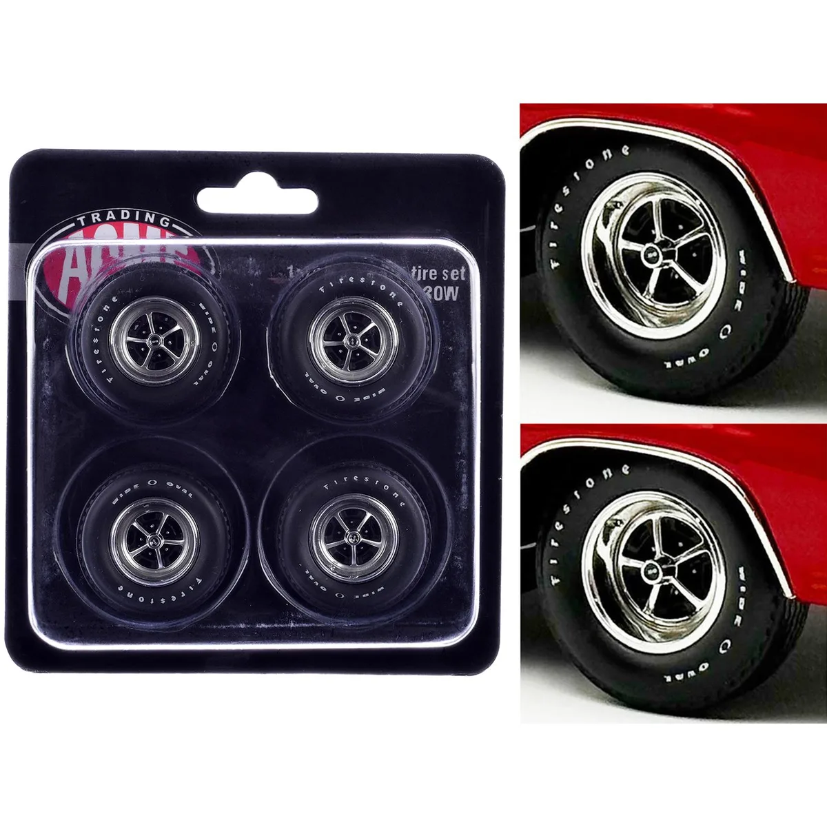 ACME ACME 1/18 1970 Chevrolet Chevelle SS Super Sport Wheel and Tire Set 4pcs 1.5in — product photo