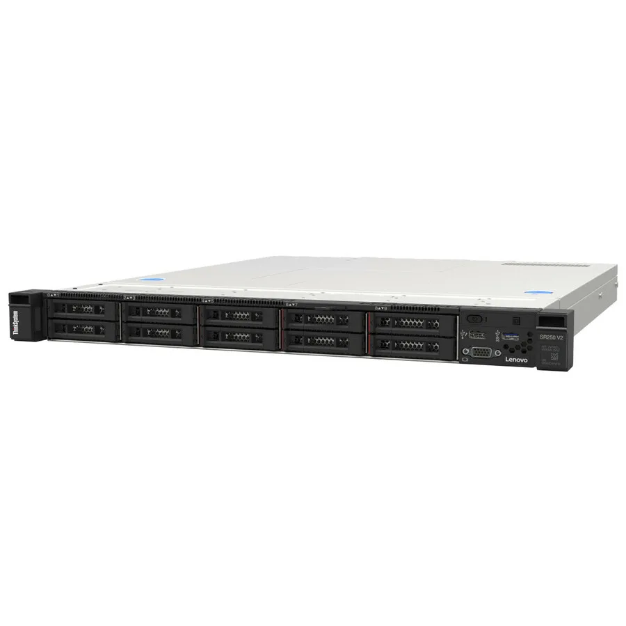 Lenovo Lenovo ThinkSystem SR250 V2 1U rack server 7D7QA01ZNA Xeon E-2334 16 GB — product photo