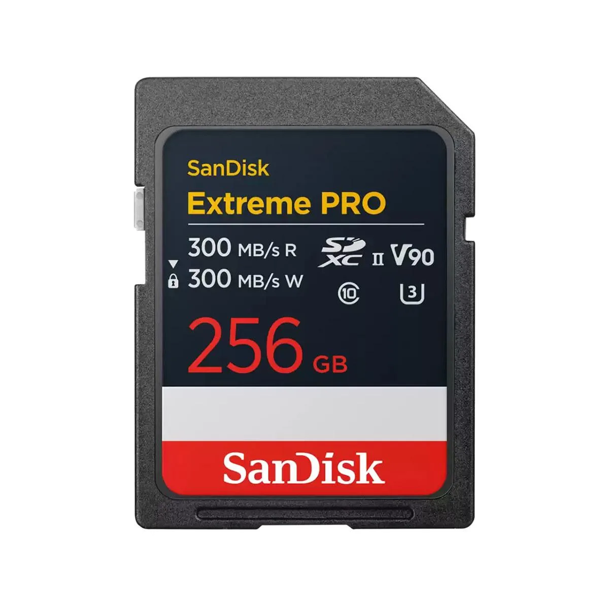 SanDisk SanDisk Extreme PRO UHS-II V90 256GB SD memory card — product photo